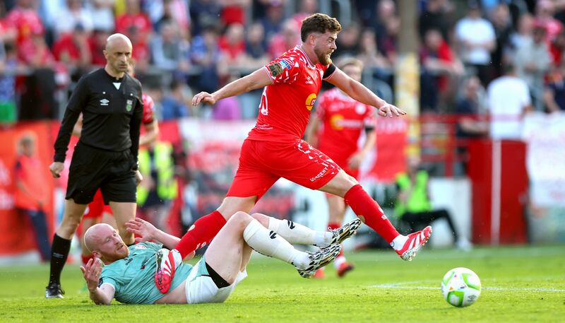 Sam Bone in action for Shelbourne. Photograph: Ryan Byrne/Inpho