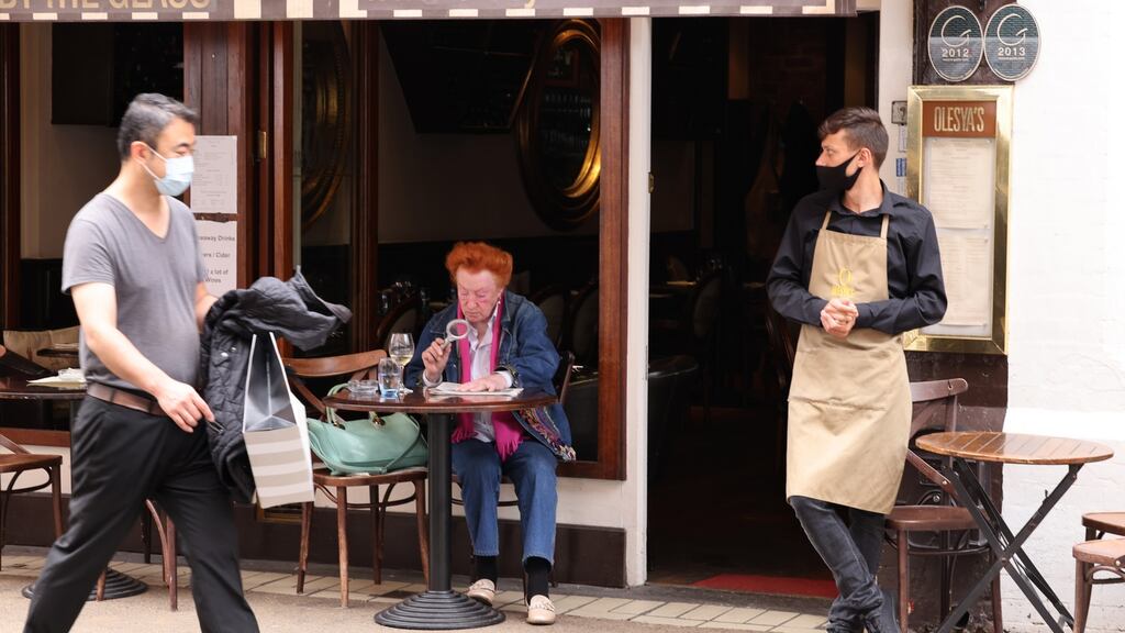 AIB latest Spend Trend survey suggests spending was up 30 per cent in hotels, 28 per cent in pubs and 10 per cent in restaurants.Photograph: Dara Mac Dónaill / The Irish Times