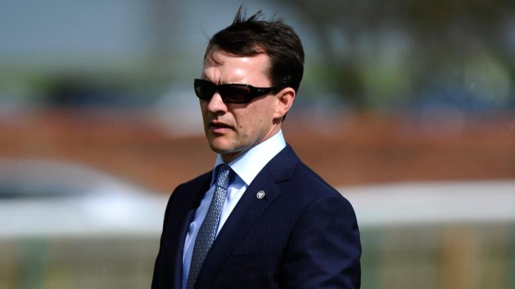 Aidan O’Brien ‘delighted’ with Camelot since his return to Coolmore. Photographph: Alan Crowhurst/Getty Images