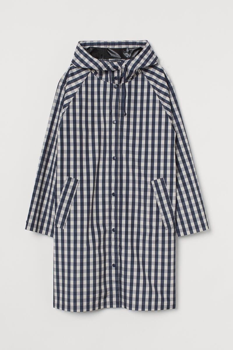 Black and white gingham mac, €39.99 H&M