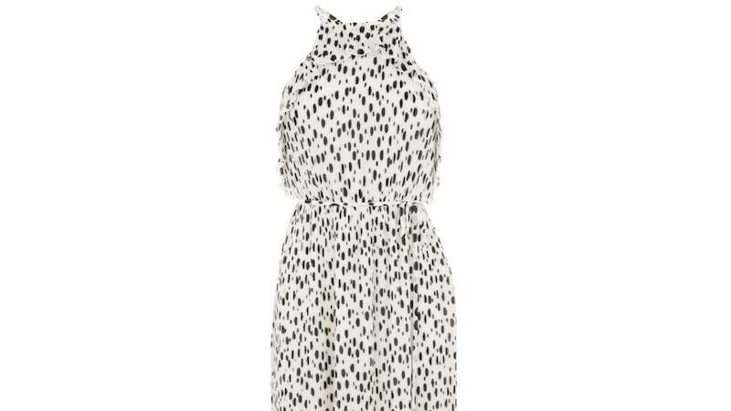 Polka dot dress, €89, Warehouse.