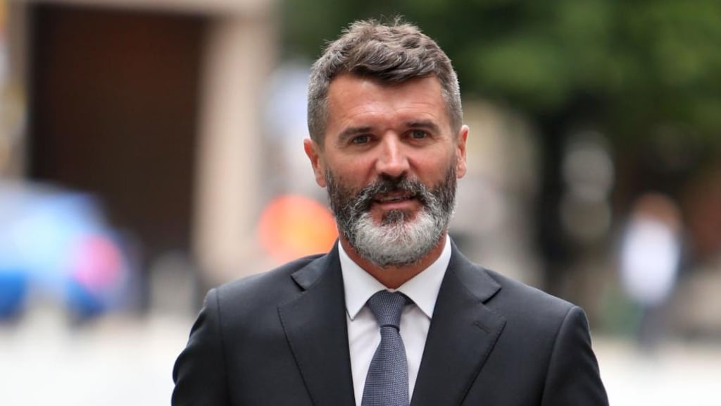 Ex-Manchester United footballer Roy Keane arrives at Manchester Magistrates’ Court, where he was found not guilty of an alleged road-rage incident with taxi driver Fateh Kerar. Photo: Peter Byrne/PA