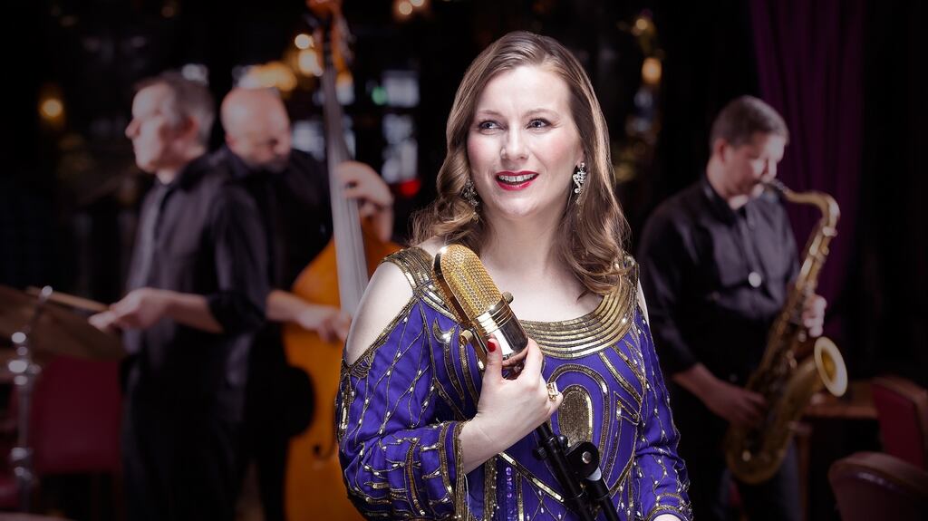 Lead singer Joan Sheils with the Sophisticats who will be playing in the Tivoli. See Dublin