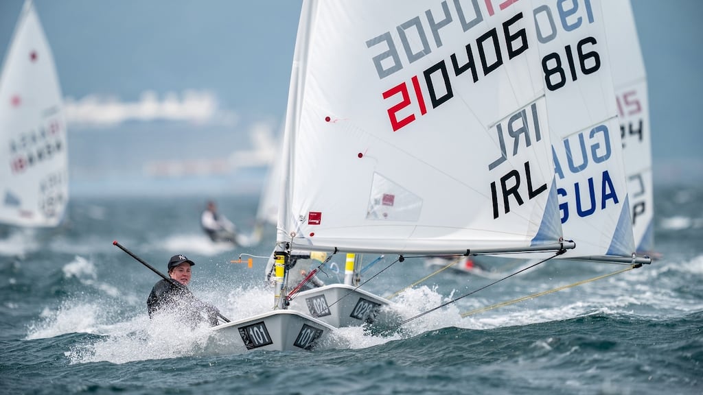 Aisling Keller on her way to qualifying Ireland in the Women’s Laser Radial for the Tokyo 2020 Olympics at this week’s World Championships in Japan.
