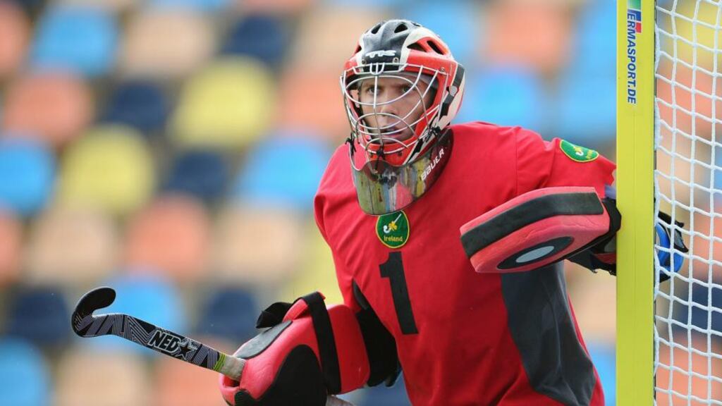 Ireland goalkeeper David Harte saved three penalties in the shootout against France. Photo: Inpho