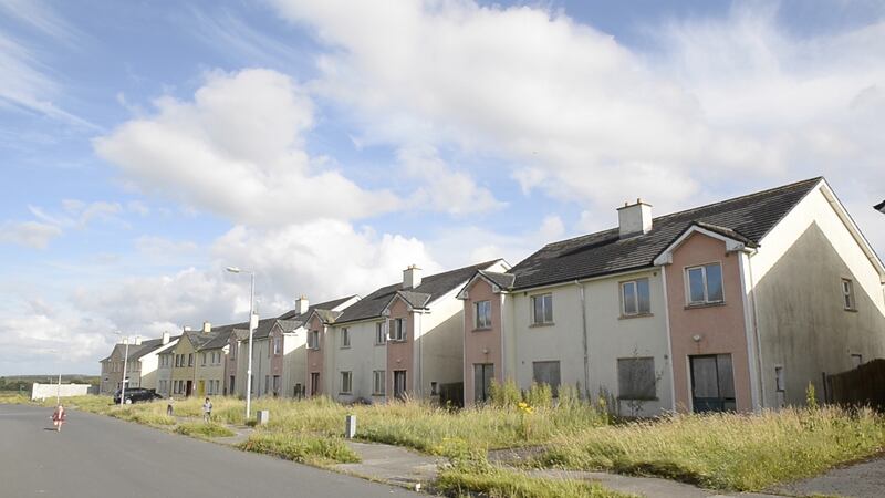 ‘Ghost estate’ Shannon Valley outside of Ballaghaderreen, Co Roscommon. Photograph: Enda O’Dowd