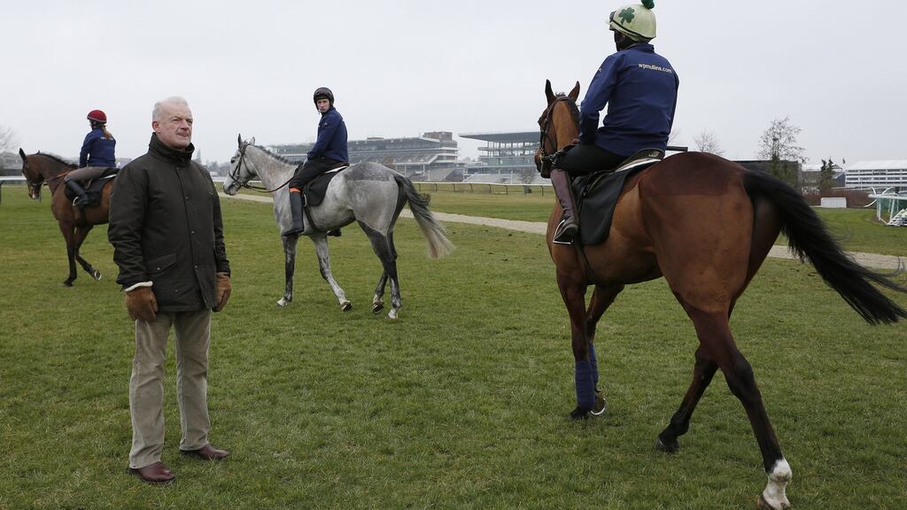 Proven master: Willie Mullins on the gallops at Cheltenham racecourse. Photo: Alan Crowhurst/Getty Images