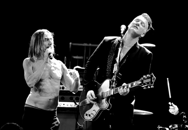 Iggy Pop and Josh Homme in 2016 in Los Angeles. Photograph: Kevin Winter/Getty