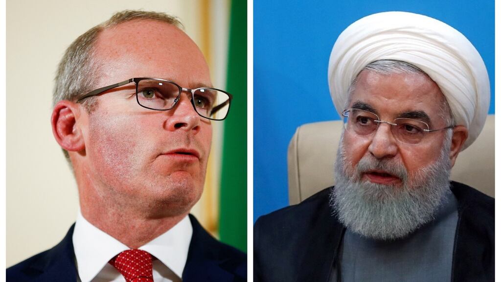 Simon Coveney will meet Iranian president Hassan Rouhani in Tehran. Photograph: Henry Nicholls/Reuters, EPA
