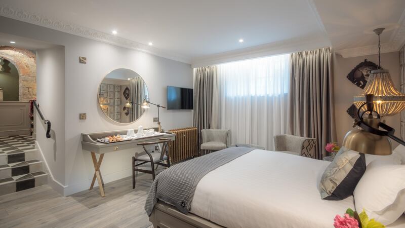 Oriel House Hotel was redesigned by  refurbishment interior designer Chrisna Duffy.