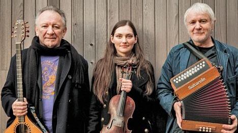 Máirtín O’Connor, Zoe Conway and Dónal Lunny (Kilkenny TradFest)