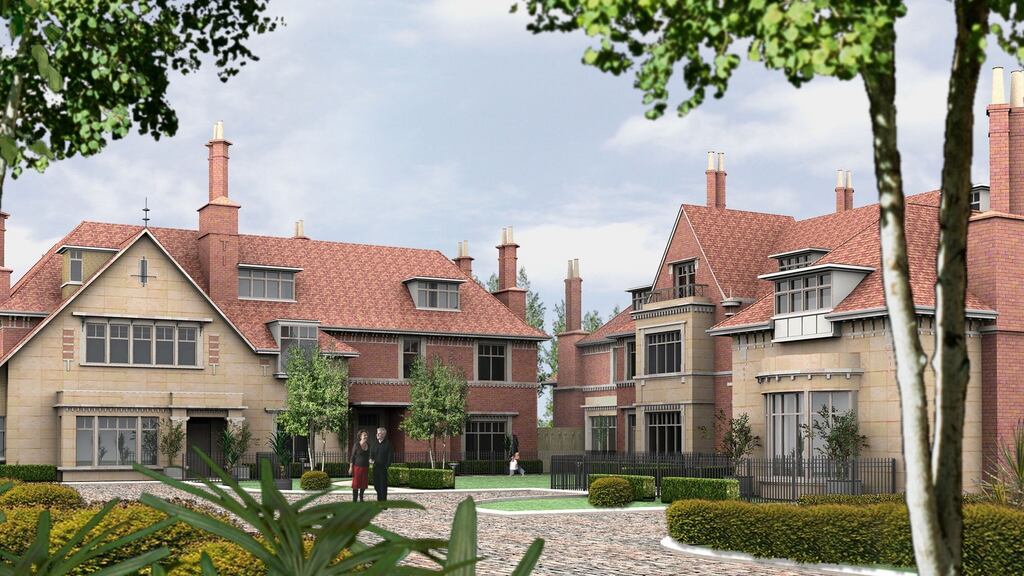 A computer graphic of the three-storey houses which will range in size from 314 to 557sq m