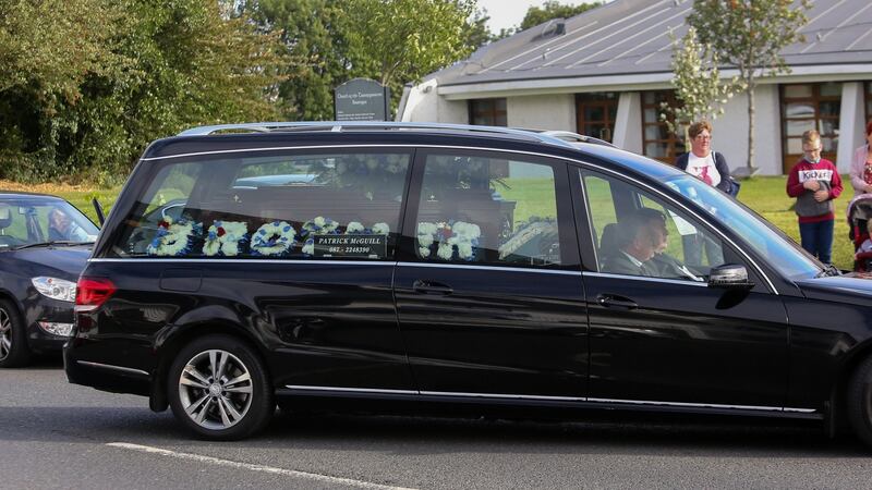 The funeral of  Vincent Parsons was told: ‘to say he  will be missed is an understatement, we are all heartbroken’.   Photograph: Collins
