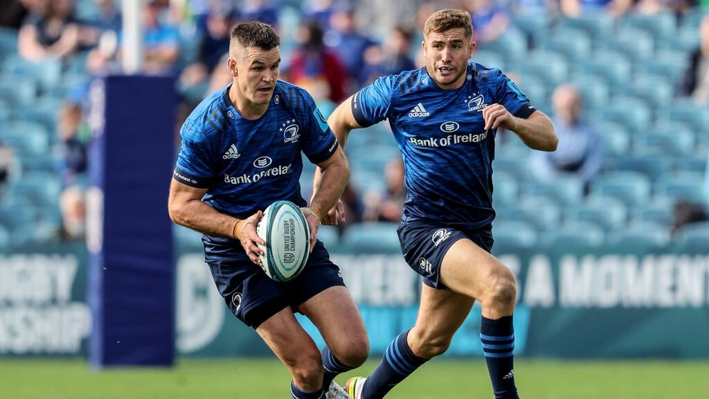 Leinster’s Johnny Sexton was excellent after coming on against Zebre. Photograph: Dan Sheridan/Inpho