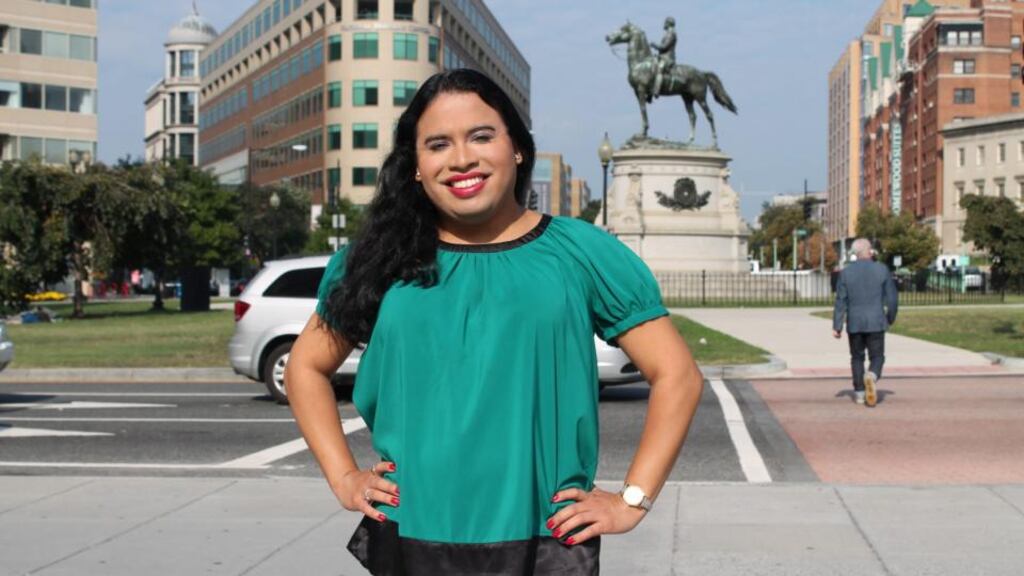 Newly appointed White House staff member Raffi Freedman-Gurspan at Thomas Circle in Washington DC. Photograph: EPA/NCTE