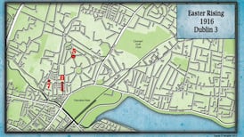 A 1916 streetmap: Dublin 7 and 3