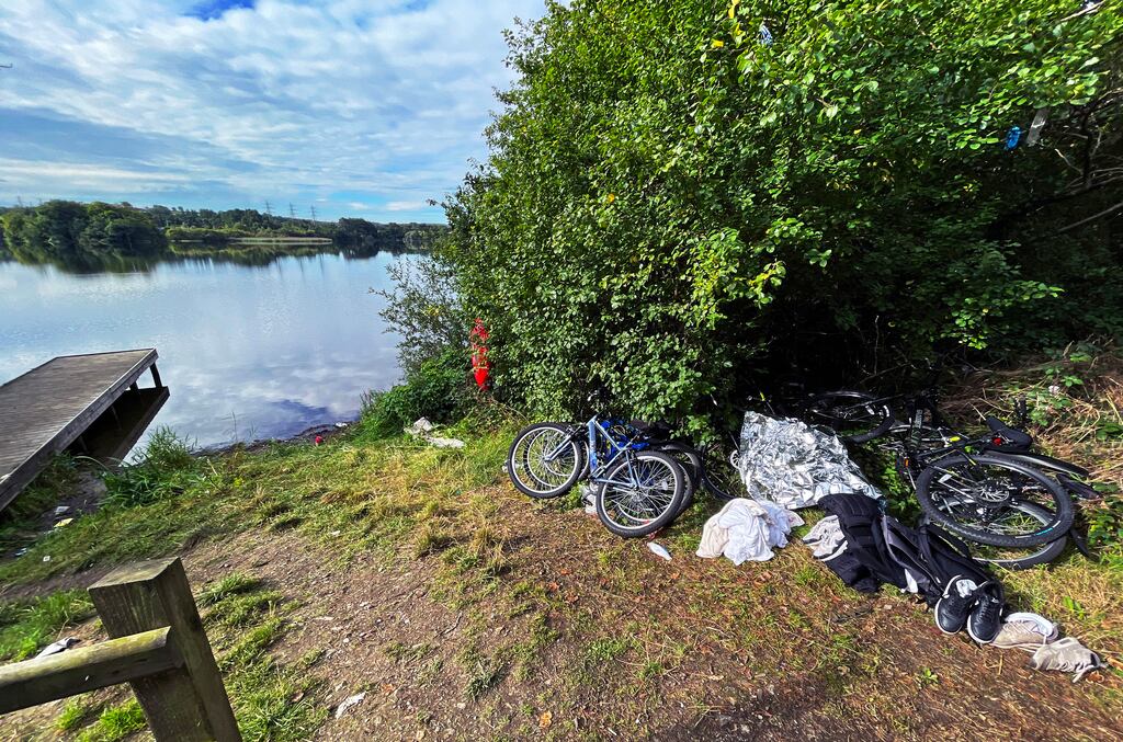 One of the boys got into difficulty while swimming in Enagh Lough and the another went to his aid. Photograph: Trevor McBride