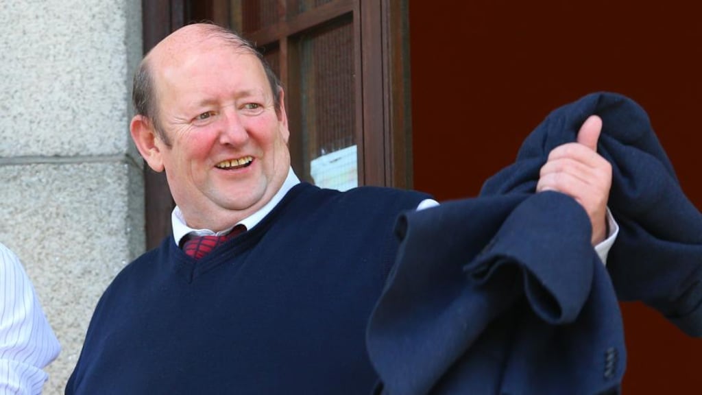 Michael Ryan outside Waterford Circuit Court after being found not guilty of corruption. Photograph: Patrick Browne