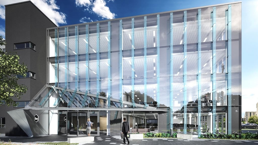 The Hive is at the junction of Ballymoss Road and Carmanhall Road, a short walk from the Stillorgan Luas station.