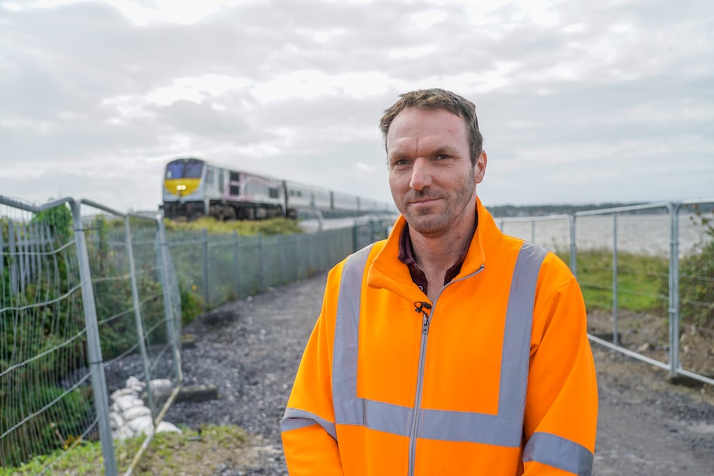 Fingal County Council's Paul Carroll on the site of the new cycle lane between Malahide and Donabate. Photograph: Enda O'Dowd