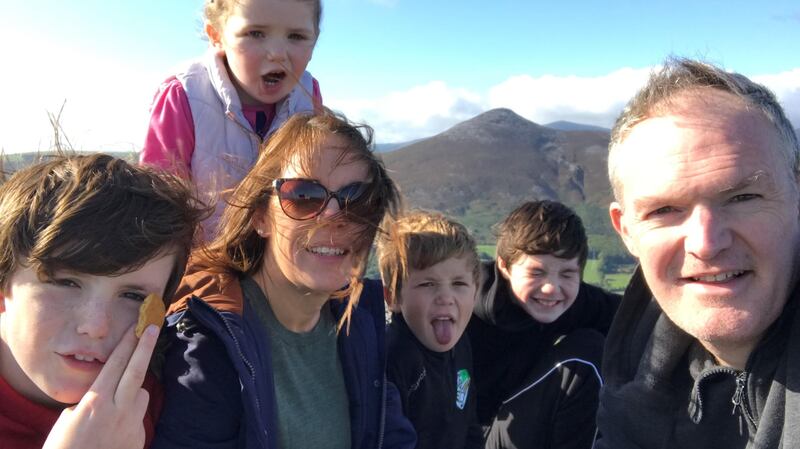 Mark, Sabrina and family. Naoise is second from the right.
