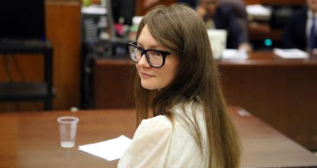 Anna Sorokin, who posed as a German heiress named Anna Delvey in New York, was arrested in 2017. Her cons are fun but the demise is delicious. Photograph: Jefferson Siegel/The New York Times