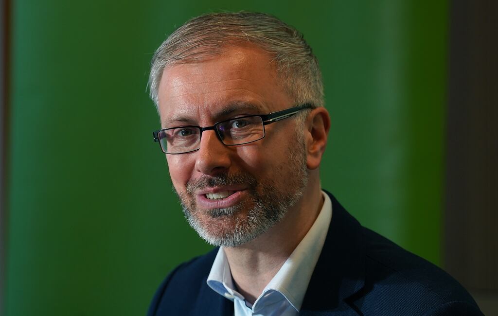 Roderic O'Gorman is the Green Party's only TD and has been re-elected as their leader. Photograph: Brian Lawless/PA Wire
