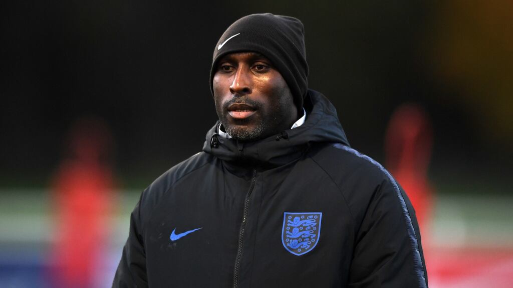 Sol Campbell has taken his first job in management with League Two strugglers Macclesfield Town. Photograph: Gareth Copley/Getty