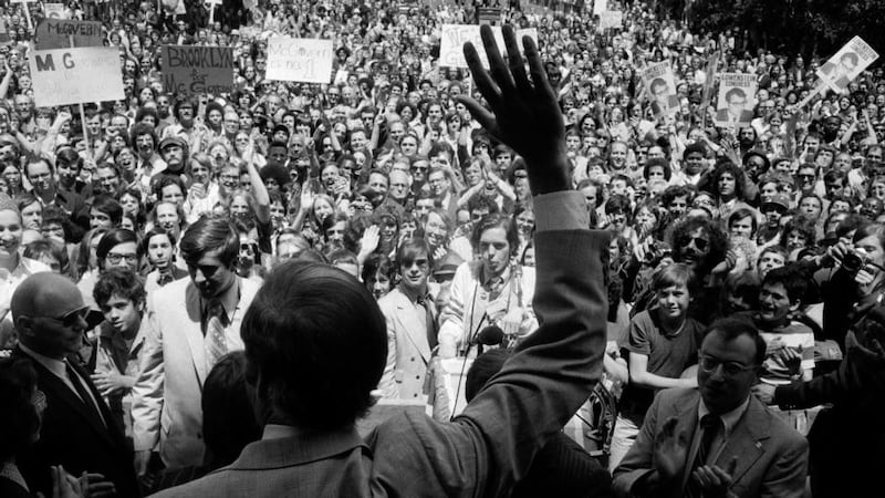 Family favourite: George McGovern campaigning for the US presidency in 1972. Photograph: Don Hogan Charles/NYT