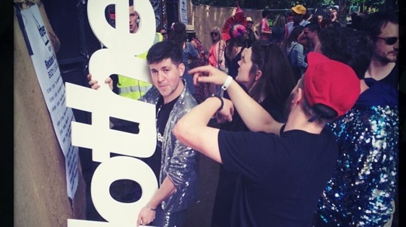 Cormac Cashman at the Mother stage at Body and Soul