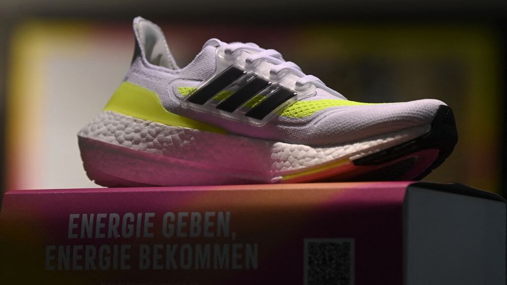 Adidas is seeking to double online sales by 2025 to up to €9 billion. Photograph: AFP via Getty
