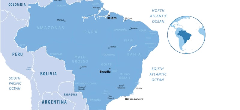Map of Brazil