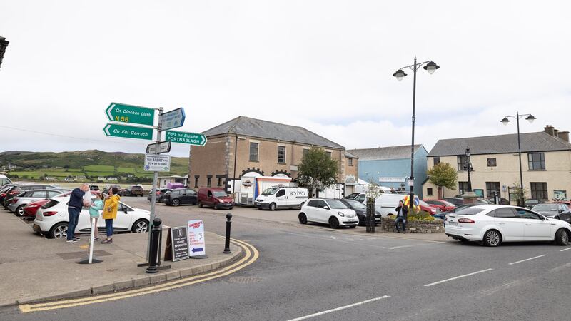 Main Street, Dunfanaghy: ‘When we first came here it was a ghost town, but now there’s a good buzz about the village. It’s very upmarket,’ says Paddy McAnallen from Lurgan. Photograph: Joe Dunne