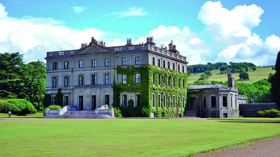 Curraghmore, Portlaw, Co Waterford, home to the Marquis of Waterford, has a demesne extending to 2,500 acres and is enclosed inside a wall with a radius of 12 miles.