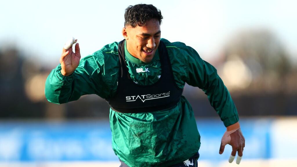 Bundee Aki will be rested again as Connacht take on Leinster. Photograph: Tom O’Hanlon/Inpho