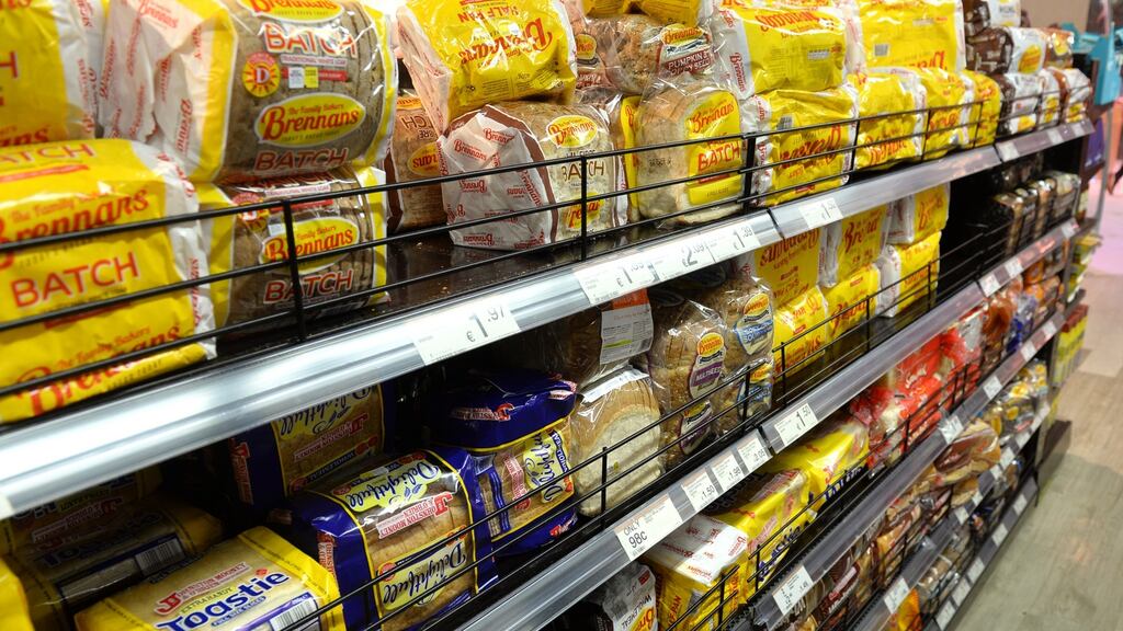Most pre-sliced bread available in supermarkets contains modified starches and additives. Photograph: Dara Mac Dónaill