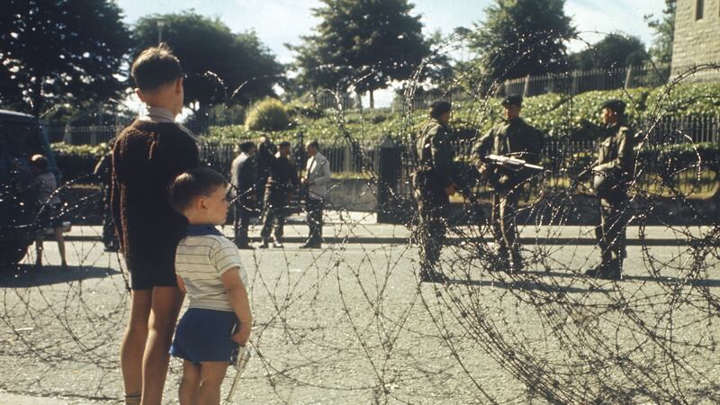 Agitation for civil rights gained momentum through the autumn of 1968 and by August 1969, escalating fear and determination in both communities broke into a storm of rioting. Photograph: Rolls Press/Popperfoto/Getty Images