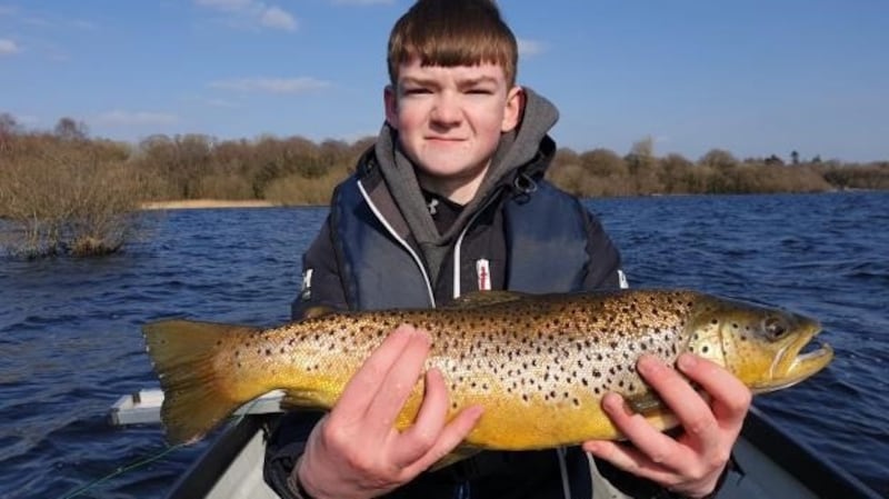 A silver dabbler coaxed this lovely Sheelin trout for Colin Bennett from Co Meath.