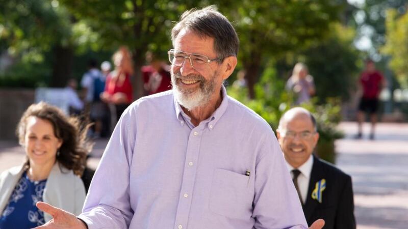 Nobel chemistry laureate: George Smith used bacteriophages to produce new proteins. Photograph: Youngrae Kim/EPA