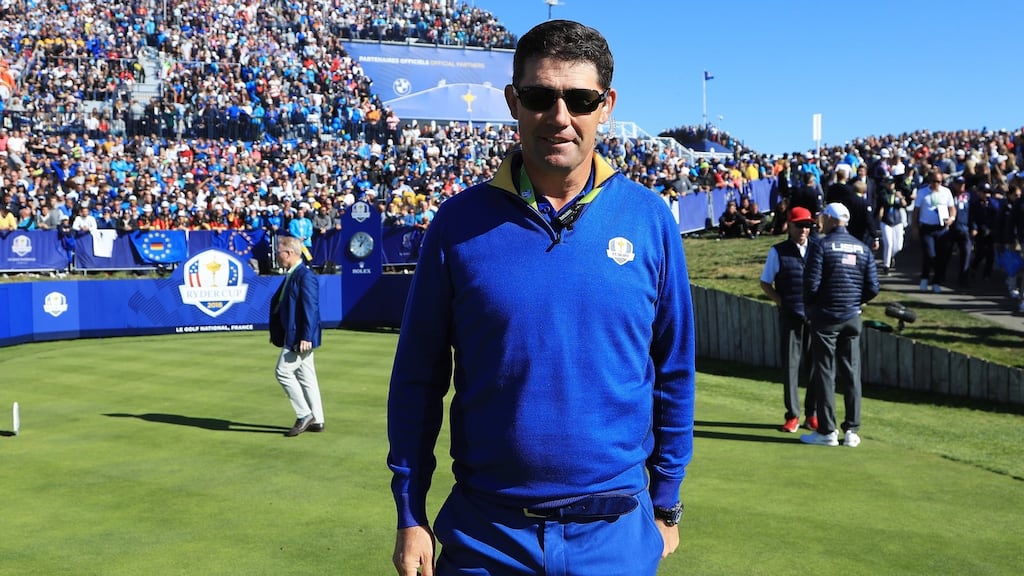 Padraig Harrington was vice-captain of Team Europe at Le Golf National. Photograph: Andrew Redington/Getty Images