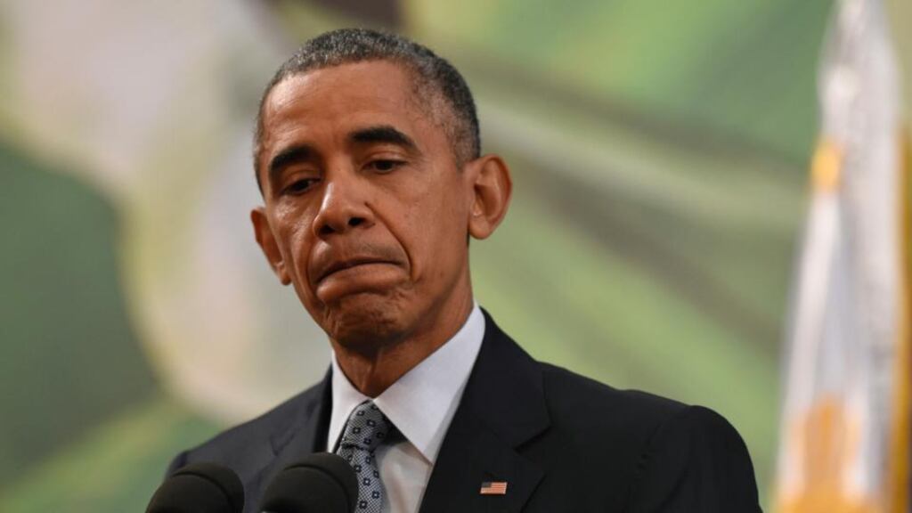 President Barack Obama: ‘I cannot think of a more potent recruitment tool for Isil than some of the rhetoric that’s been coming out of here during the course of this debate.’ Photograph: Susan Walsh/AP Photo