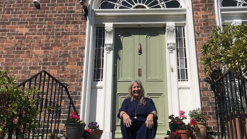 Mary Moloney outside her house on Wellington Road, Dublin