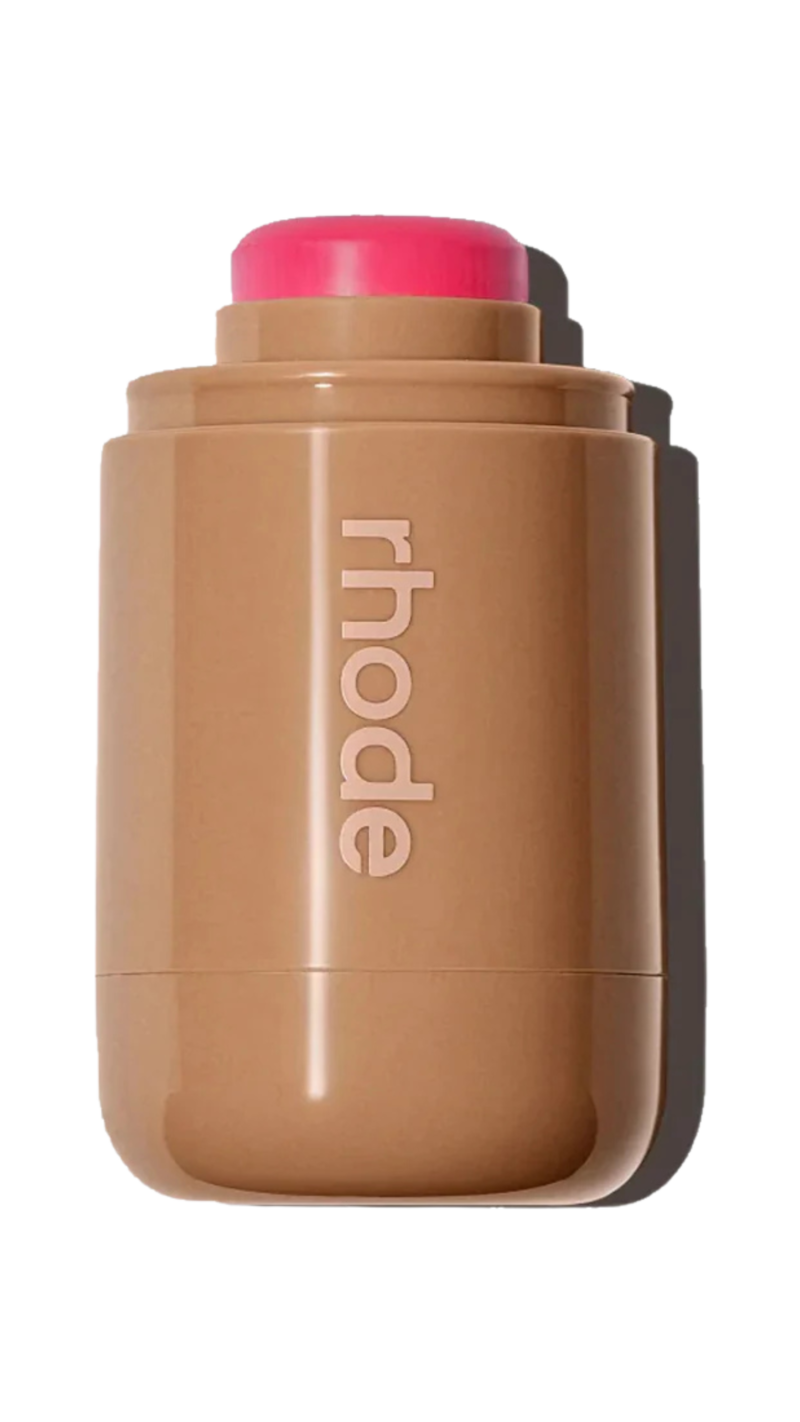 Rhode Pocket Blush in Juice Box: The formula melts into the skin