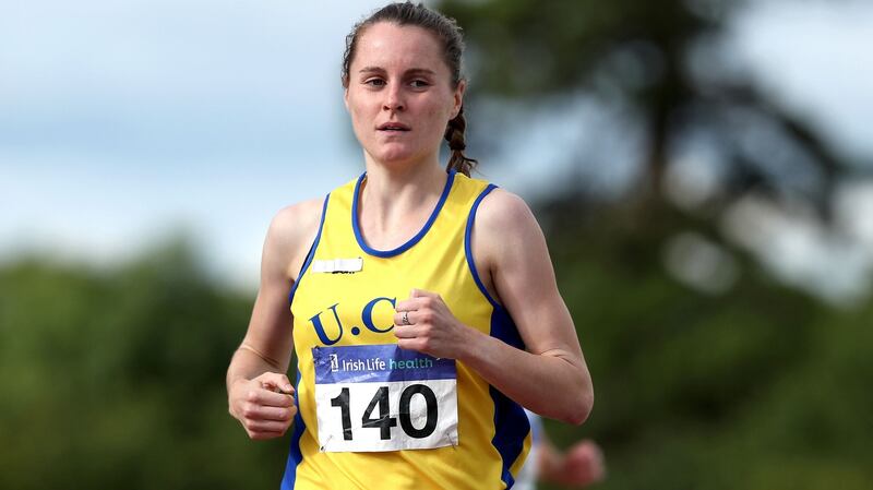 UCD’s Ciara Mageean wins the  800m Final at the  National Senior Championships at  Morton Stadium in Santry. Photograph: Bryan Keane/Inpho
