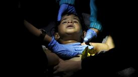 Desperate scenes on Lesbos as at least 15 people drown