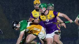 Séamus Casey’s late point earns 13-man Wexford a dramatic draw with Offaly