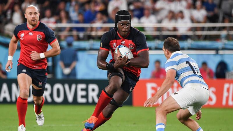 England’s lock Maro Itoje during the Rugby World Cup Pool C match between England and Argentina at the Tokyo Stadium in Tokyo on October 5th. Photograph: William West/AFP/Getty Images