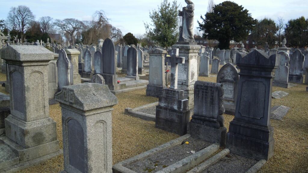 The establishment of garden cemeteries at Glasnevin (1832), Mount Jerome, above, (1836) and Deansgrange (1865) meant that most funerals required transport, leading to the emergence of the undertaker