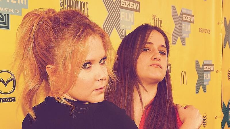 Actor Amy Schumer and producer Kim Caramele at the screening of Trainwreck at SXSW. Photograph: Michael Buckner/Getty Images