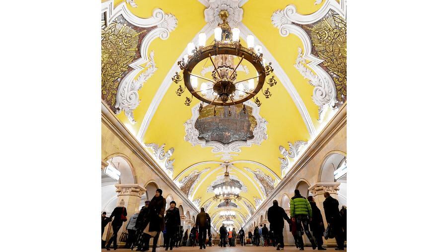Komsomolskaya Metro Station, Moscow